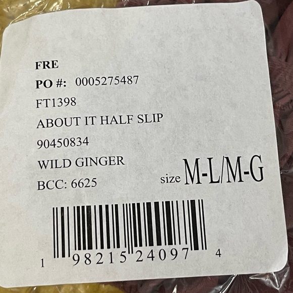 Free People About It 2 Way Half Slip in Wild Ginger NWT Size M/L - Picture 10 of 14